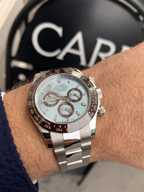 rolex daytona platinum ice blue dial 116506|rolex 116506 platinum.